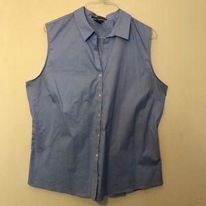 Eddie Bauer sleeveless button front blouse, size 2XL tall